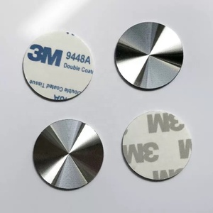 Plaque <span class=keywords><strong>de</strong></span> couverture métallique circulaire moderne en laiton, finition brillante, motif <span class=keywords><strong>CD</strong></span>, taille et couleur personnalisées, usinée CNC avec impression sérigraphique - Product Image 3