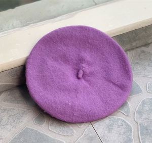 Boinas de Lana para Niñas, Bonitas y Elegantes, en Varios Colores, Moda <span class=keywords><strong>Infantil</strong></span>, Boina Francesa de Lana para Otoño, Cálida para Exteriores, Boinas para Mujer - Product Image 5