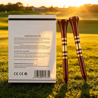 Support de simulateur de golf durable en fibre de carbone, entièrement personnalisable, réglable, pour tee de golf de 20 mm, marqueur de boîte