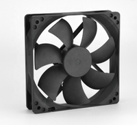 Ventilateur de refroidissement électrique sans balais Aidecoolr 120 mm 12 V/24 V CC, 1500-3000 tr/min, haut débit d'air, roulement hydraulique, certifié PBT ROHS