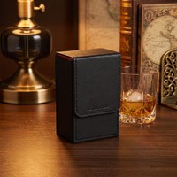 Boîte de rangement pour cartes de jeu de société, organisateur de jeux de cartes, boîte à cartes à couvercle rabattable, boîte à cartes portable, personnalisée