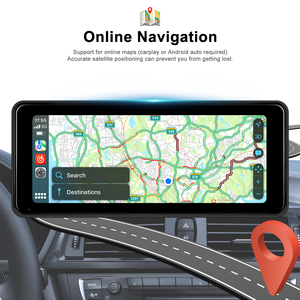 Podofo di động không dây Carplay/Android Auto 6.86 inch HD màn hình xe Màn hình Airplay Android Cast BT âm nhạc FM Transmitter - Product Image 3