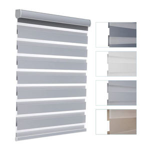 Persianas Enrollables Inteligentes <span class=keywords><strong>de</strong></span> Zebra <span class=keywords><strong>de</strong></span> Lujo con Motor Silencioso Automático, APP WiFi, Doble Capa Día y Noche, y Control Remoto - Product Image 2