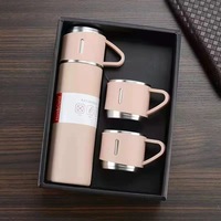 Ensemble de tasses isothermes à trois couvercles, boîte cadeau, acier inoxydable 304, tasse cadeau d'affaires, cadeau de Noël