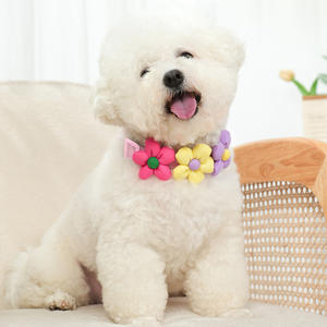 Kerah hewan peliharaan, aksesori hewan peliharaan Modern dapat disesuaikan kerah anjing dan kucing dengan bunga yang indah - Product Image 3