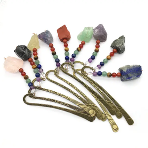 Vente en gros de cristaux et de pierres cristal de guérison <span class=keywords><strong>reiki</strong></span> pierre brute brute personnalisée en métal mignon papillon signets pour <span class=keywords><strong>livre</strong></span> papier - Product Image 1