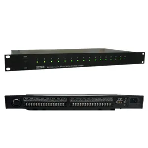MiTEC raf montajı 12V 24V anahtarlama güç kaynakları UPS fonksiyonu ile 16 kanal CCTV güç dağıtımı