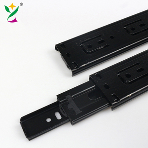 Yuxing 45mm mở rộng đầy đủ đẩy mở mềm đóng Ngăn kéo trượt Kính thiên văn kênh Bảng trượt ngăn kéo hướng dẫn đường sắt - Product Image 4