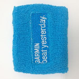 Bandeaux de transpiration en coton brodés sur mesure pour le cyclisme, bande de soutien pour le poignet en tissu éponge arc-en-ciel - Product Image 6