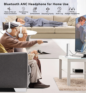 <span class=keywords><strong>Casque</strong></span> <span class=keywords><strong>audio</strong></span> Auracast <span class=keywords><strong>Bluetooth</strong></span> LE avec réduction de bruit active hybride (ANC) et station de charge à affichage numérique <span class=keywords><strong>pour</strong></span> <span class=keywords><strong>TV</strong></span> familiale - Product Image 3