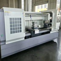 Tour CNC à banc plat robuste CK6180, portée de coupe 800 mm, longueur de traitement 2000 mm, haute précision, commande automatique, horizontal