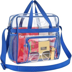 BSCI Custom Logo Selling <b>Travel</b> Transparent Clear PVC Overnight Spend the Night <b>Bag</b> Gym Sports Duffle <b>Bag</b> - Product Image 4