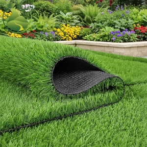 <span class=keywords><strong>Gazon</strong></span> artificiel synthétique <span class=keywords><strong>en</strong></span> <span class=keywords><strong>rouleau</strong></span> pour aménagement extérieur, tapis vert olive pour extérieur - Product Image 6