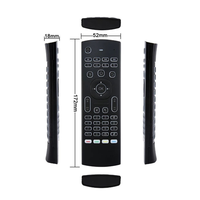 Mini Teclado Inalámbrico MX3 de 2.4GHz con Control Remoto por Voz, Retroiluminado, con Aprendizaje IR para PC, Android TV Box