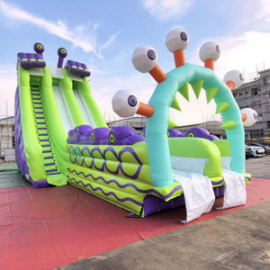Tobogán inflable gigante de doble carril para fiestas, de calidad comercial, para niños y adultos. - Product Image 1