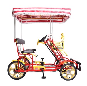 Quadricycle à quatre roues avec auvent pour excursions touristiques, sortie d'usine, vélo Surrey, cyclisme - Product Image 2