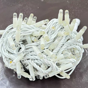 Guirnalda de Luces LED con Cable de Goma Blanco IP67, AC 110V, 10M, 100 LEDs, Blanco Cálido 2700K, Decoración Comercial para Árboles, Edificios y Contornos - Product Image 2
