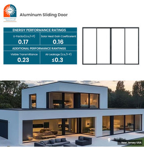Portes coulissantes de patio à rupture de pont thermique Deezon, portes coulissantes extérieures en aluminium, portes coulissantes en verre en aluminium - Product Image 4