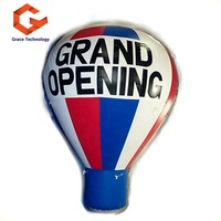 Ballon gonflable géant à air chaud pour la publicité, ballon gonflable au sol avec bannières pour la promotion