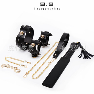 Combinaisons en cuir sexy, menottes pour femmes, colliers, outils de retenue, jouets érotiques pour adultes, vente en gros sur mesure. - Product Image 1