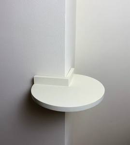 Bois 3/4 cercle flottant étagère cacher <span class=keywords><strong>Angle</strong></span> coin bord droit étagère bébé moniteur <span class=keywords><strong>plante</strong></span> étagère pour la <span class=keywords><strong>d</strong></span>écoration intérieure - Product Image 5