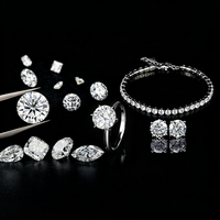Boucles d'oreilles en diamant cultivé en laboratoire certifié IGI personnalisées, or blanc 14K 18K, bijoux fins pour femmes