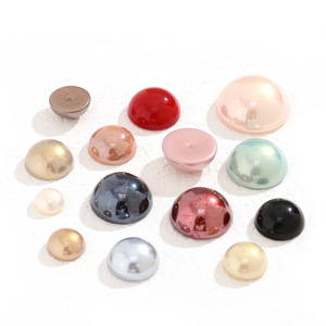 Perles en résine plastique Nantong Half Moon, colorées, haute brillance, pour la création de bijoux et accessoires DIY - Product Image 5