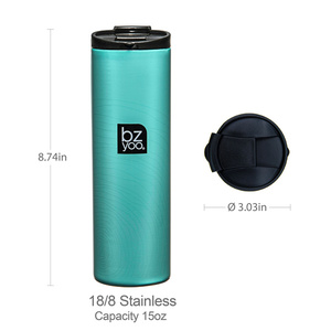 Gobelet en acier inoxydable sans BPA personnalisé bouteille d'eau durable pour le café et les boissons - Product Image 2