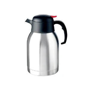真空水壶绝缘热玻璃瓶不锈钢双壁保温提锅果汁奶茶大热水瓶,1.5 L