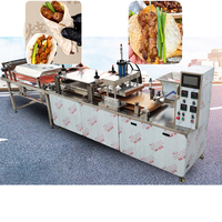 Machine automatique de fabrication de papadam indien, de pain yufka, de pain plat turc, de kulit, de kebab, de burritos, de tortillas de maïs en acier inoxydable 304