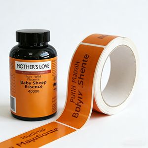 Impresión de Etiquetas Personalizadas Autoadhesivas para Botellas de Salud y Nutrición, Impresión CMYK con Tacto Suave para Botellas - Product Image 3