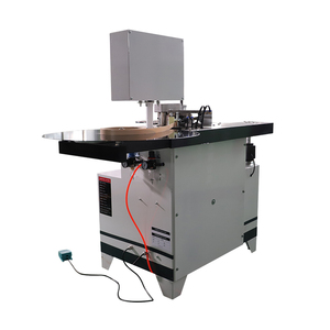Machine à bander les bois avec bras oscillant, pour lignes courbes et droites, et application de colle double face rapide - Product Image 3