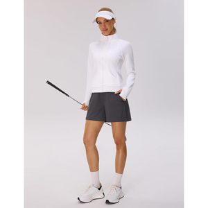 Pantalones Cortos Deportivos para Mujer FOXA, Cintura Alta con Bolsillos, Secado Rápido, para Gimnasio, Correr, Senderismo, Atletismo, Casual, Estilo Bermuda - Product Image 3
