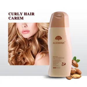 Agerios-rizos para el cabello, acondicionador profesional, hidratante, rizado, crema de aceite de argán, esencia