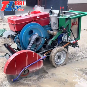 Coupe-asphalte et béton autoporté avec poignée réglable en hauteur, pour blocs muraux, routes, sols, surface plane, composant principal du moteur - Product Image 1