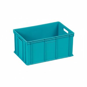 KE 420 Solid <b>Plastic</b> <b>Crate</b> Heavy Duty Stackable Leakproof Foldable Professional Industrial Euro Logistics Food Grade Storage Box - Product Image 2