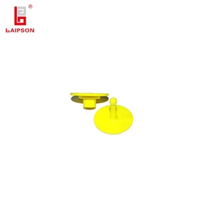 Petite étiquette d'oreille visuelle en TPU jaune avec code QR imprimé pour cochon, cochon, <span class=keywords><strong>mouton</strong></span> - Product Image 6