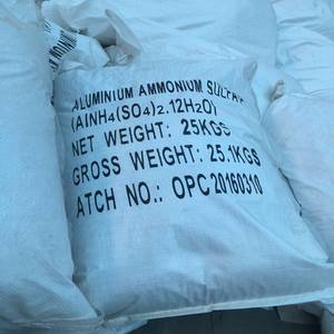 Venta al por mayor, precio de fábrica de aluminio de sulfato de amonio CAS 7784-25-0 para el tratamiento de aguas residuales - Product Image 4