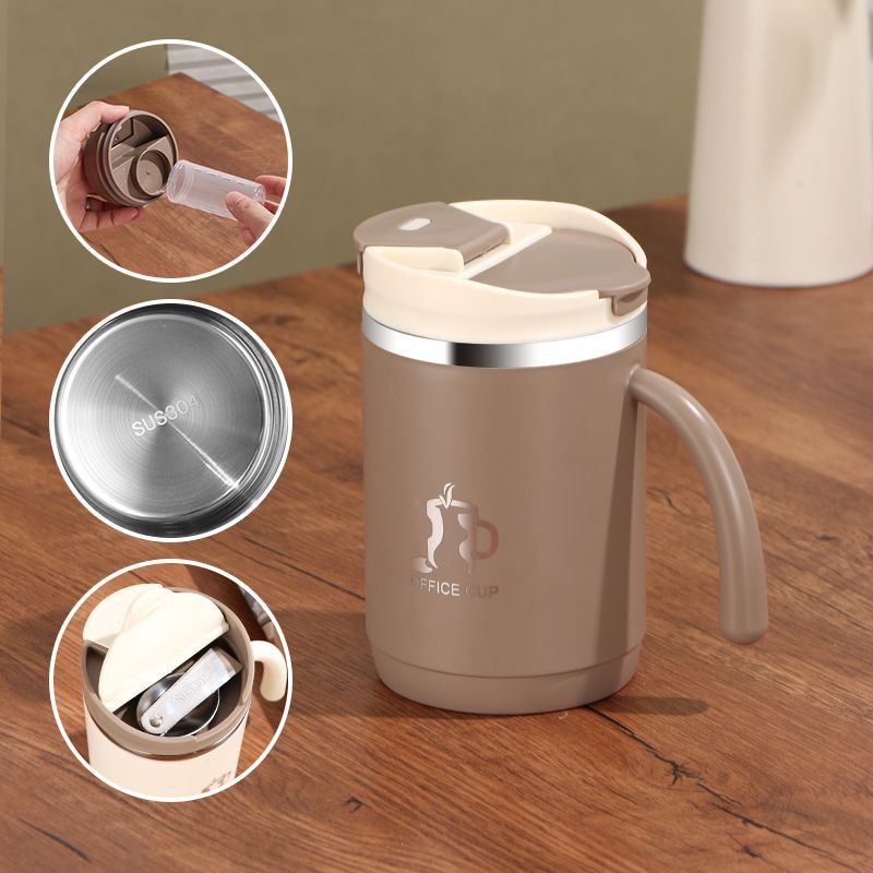 Light khaki stainless steel inner liner [with tea strainer]