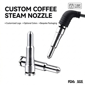 Buse à vapeur compatible De'Longhi pour machine à café, tête à vapeur en acier inoxydable, accessoire multi-usage, commande directe - Product Image 1