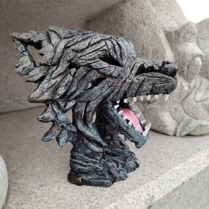 Mới mô phỏng Sói đầu điêu khắc nhựa đồ trang trí động vật trang trí nội thất chiếm ưu thế thích hợp thủ công - Product Image 4