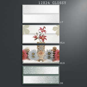 Carreaux muraux en céramique aspect marbre gris carrara 300x600mm 12x24 Digital Glazed Glossy pour salle de bain à bas prix - Product Image 4