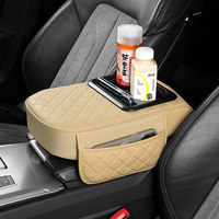 Coussin de console centrale pour voiture avec support de tasse et poche latérale pour téléphone, pour soulager la pression du coude, compatible BMW Toyota Honda