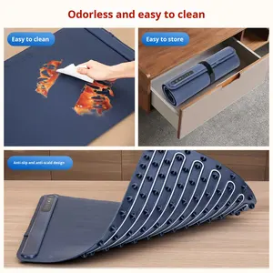 Voedselverwarmingsmat van siliconen, elektrische verwarmingsplaat, opvouwbaar ontwerp, temperatuurregeling, huishoudelijk, energiezuinig. - Product Image 4