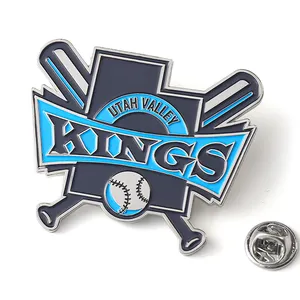 Clube de Design Personalizado American Sports Team Badge Label Pin Hat Pin Esmalte Baseball Trading Pins Para Jogos Amizades