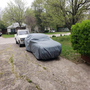 Housse de voiture imperméable et anti-poussière avec protection UV, pare-soleil pour petite voiture en taffetas de polyester - Product Image 2