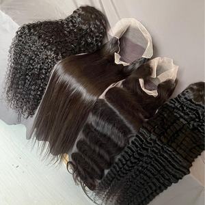 Peluca de Cabello Brasileño de 40 Pulgadas, Transparente para Encaje, con Cabello de Bebé, Negro Natural, Ondulado Profundo, Peluca Completa de Cabello Humano Remy - Product Image 6