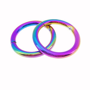 Cincin O Logam Kuat Pelangi, Cincin Lingkaran Gesper Loop Anjing Peliharaan Kerah Harness Gesper - Product Image 4