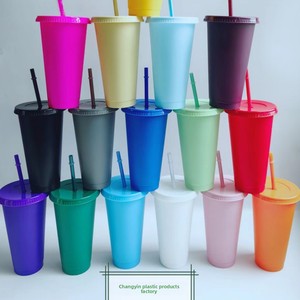 Tazza da tè al latte cilindrica in PP ecologica di grande capacità, bestseller dalla fabbrica, tazza da <span class=keywords><strong>caffè</strong></span> creativa ed elegante, portatile - Product Image 2