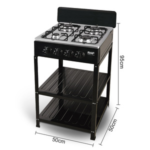 Cuisinière à gaz professionnelle à 4 brûleurs pour usage commercial, surface en acier inoxydable durable, cuisinière de cuisine professionnelle pour hôtel, OEM/ODM - Product Image 6